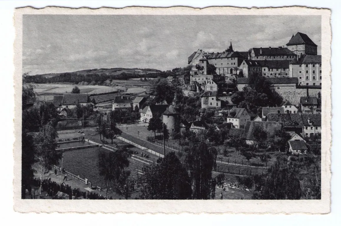 Zweite Aufnahme des Schwimmbads unterhalb des Pulverturms, 1934.